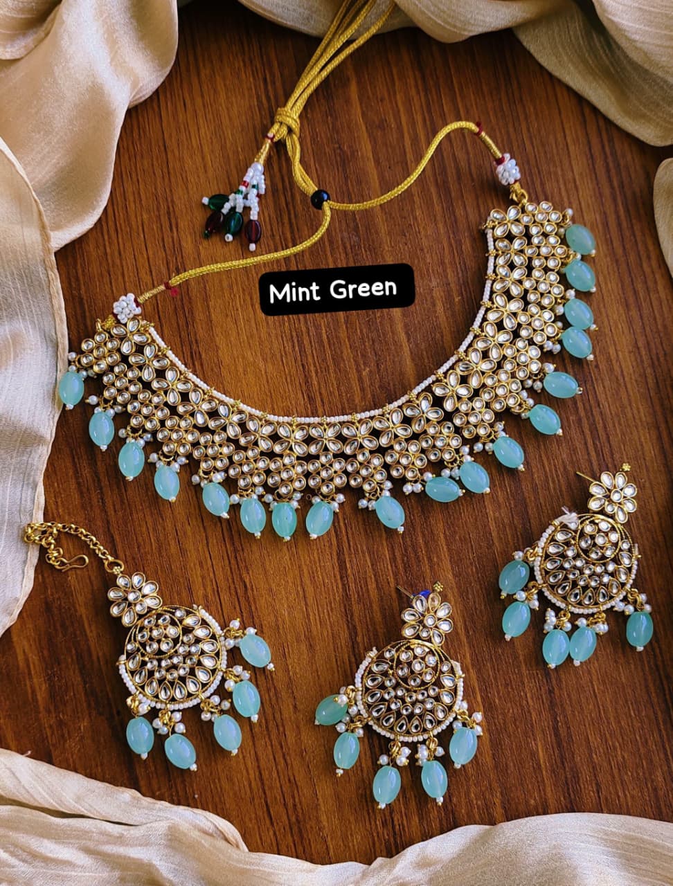 Indian Dubbi Kundan Necklace Set
