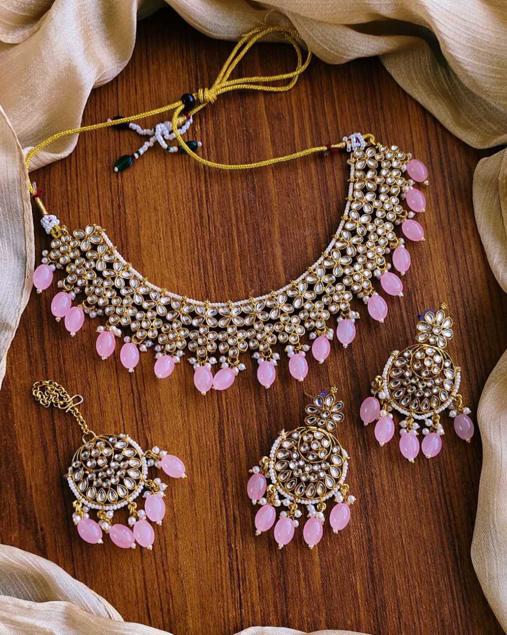 Indian Dubbi Kundan Necklace Set
