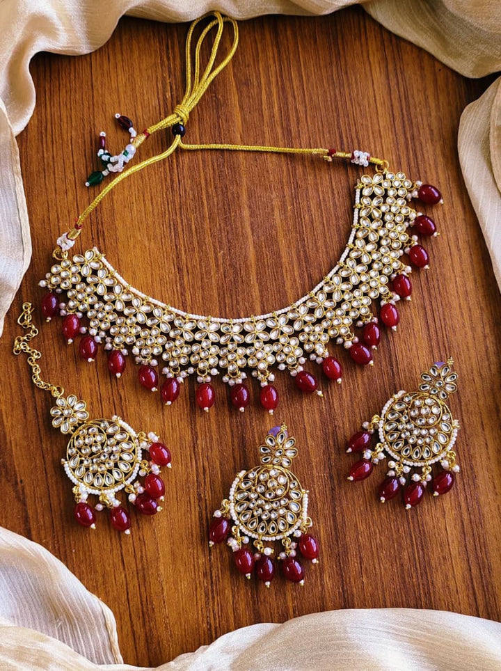 Indian Dubbi Kundan Necklace Set
