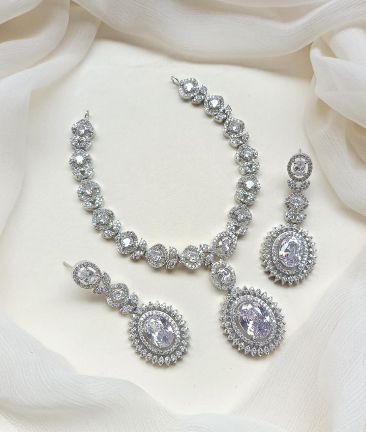 Diamond Zarcon Necklace Set