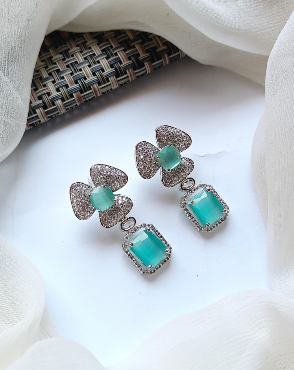 Premium Quality AD Micro Zircon Stone Fancy Earrings,