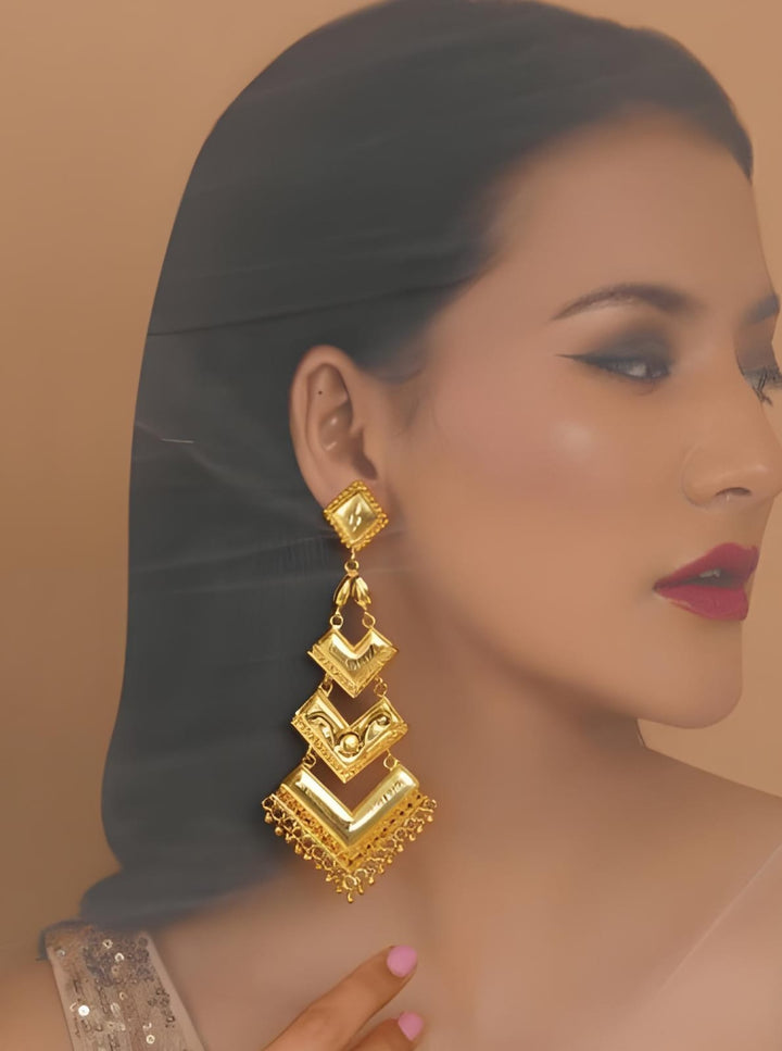 Long Earring (Gold replica)