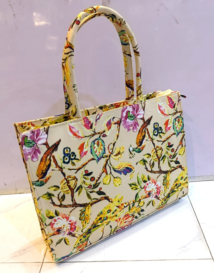 CANVAS BAG FLORAL DESING