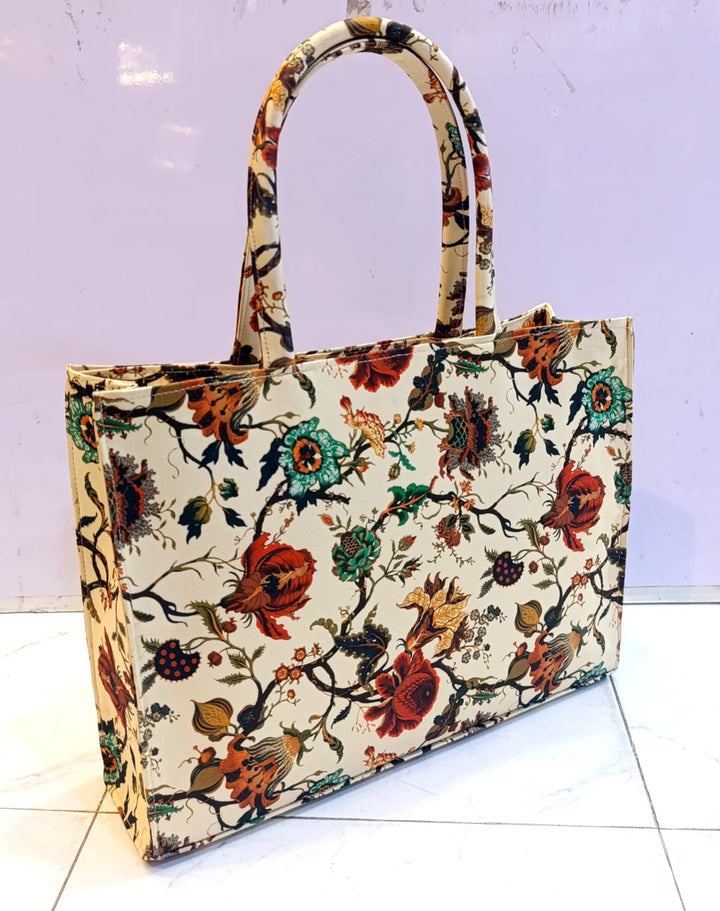 CANVAS BAG FLORAL DESING