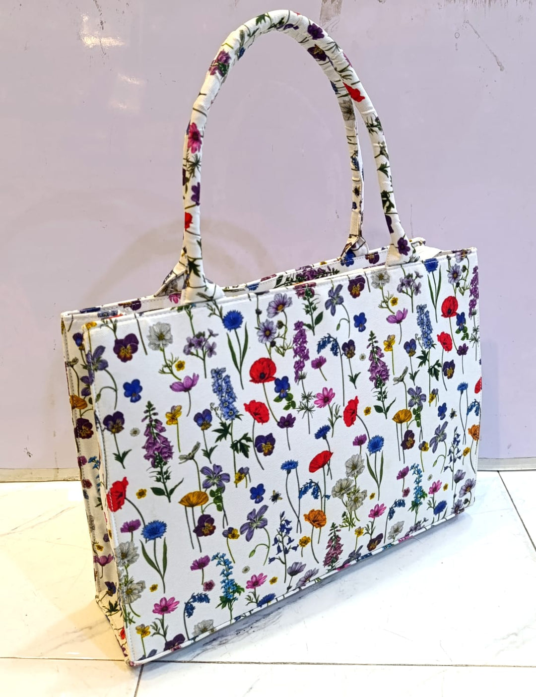 CANVAS BAG FLORAL DESING