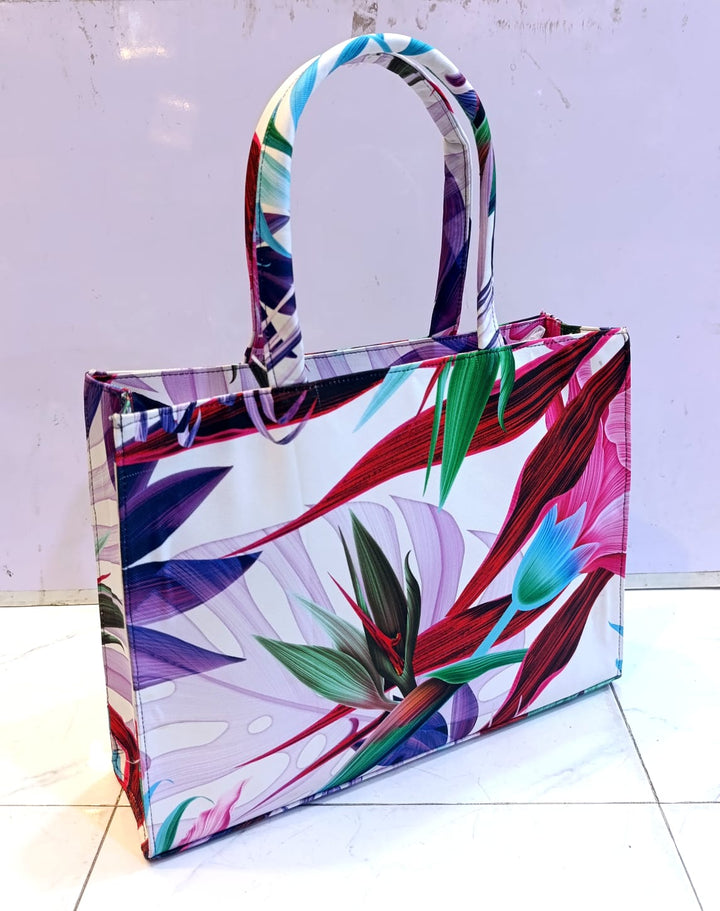 CANVAS BAG FLORAL DESING