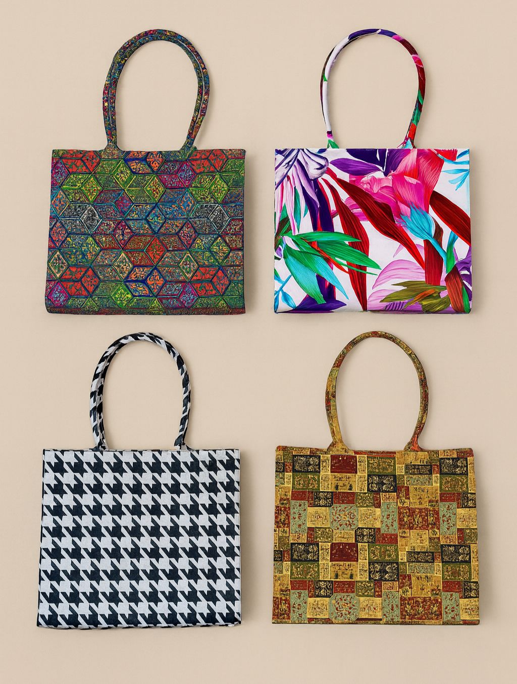 CANVAS BAG FLORAL DESING