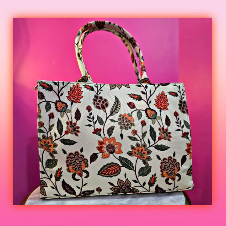 CANVAS BAG FLORAL DESING