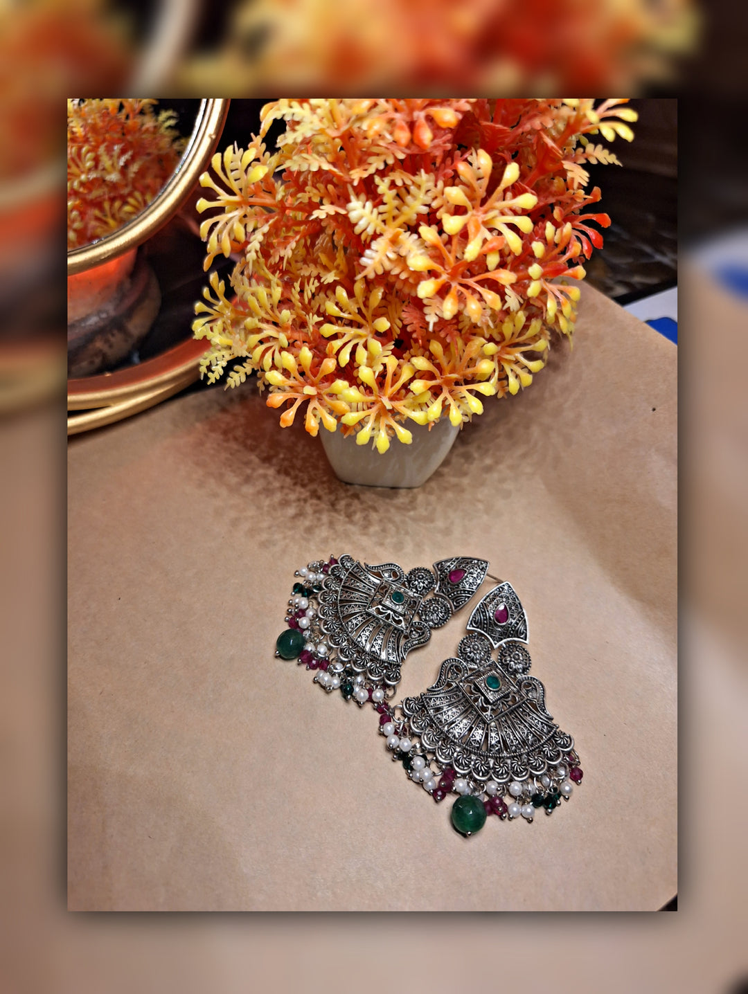 OXIDISED EARINGS