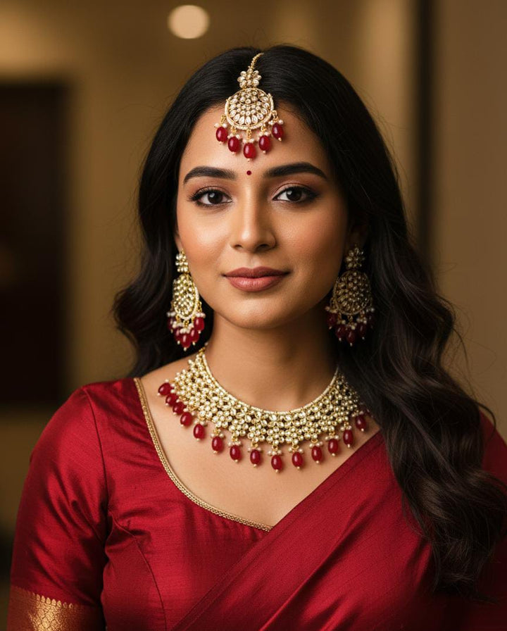 Indian Dubbi Kundan Necklace Set