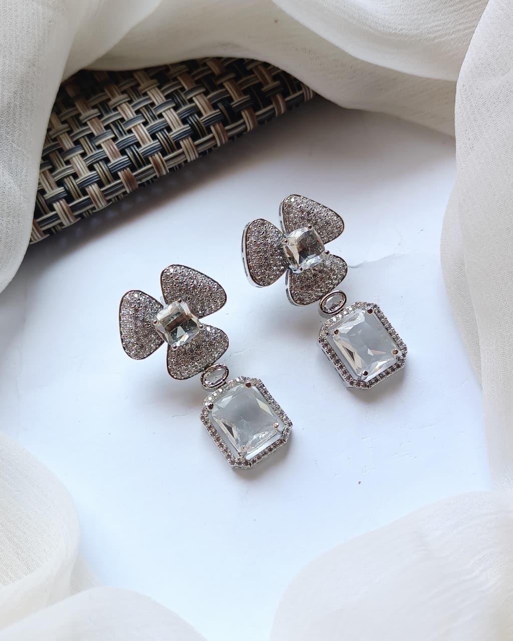 Premium Quality AD Micro Zircon Stone Fancy Earrings,