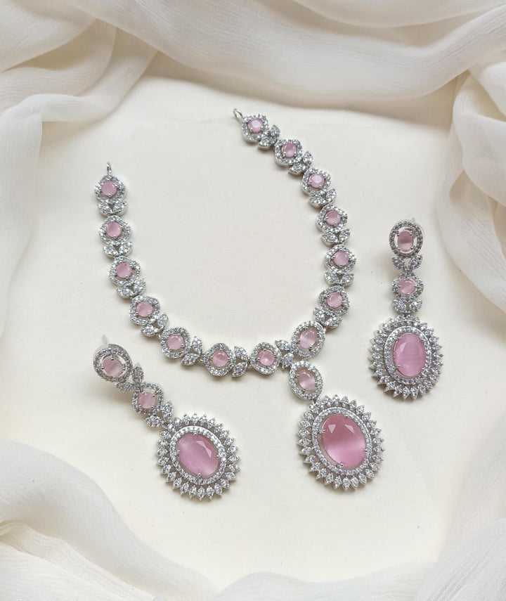 Diamond Zarcon Necklace Set