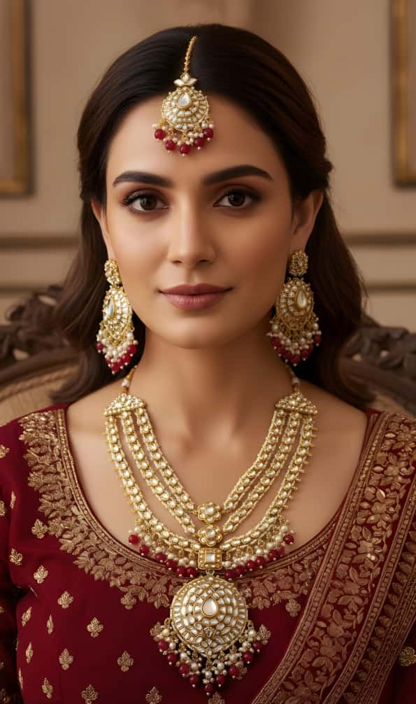 Stylish Mala Set With Teeka