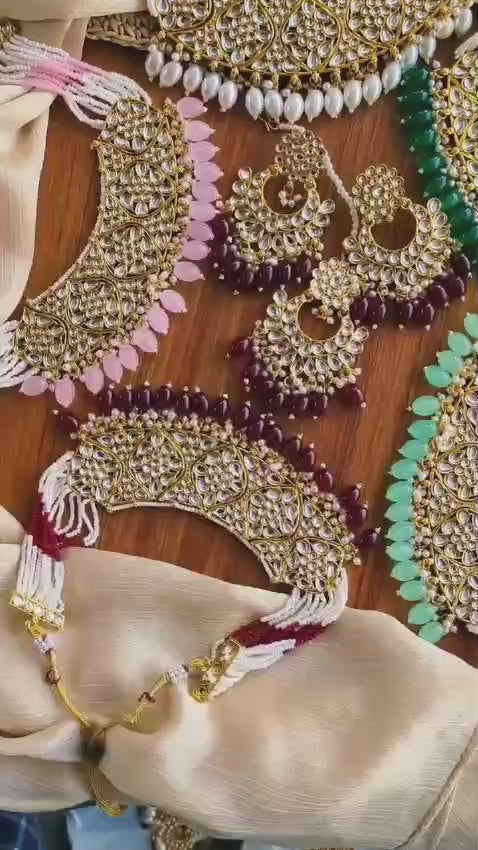 Indian Dubbi Kundan Necklace Set